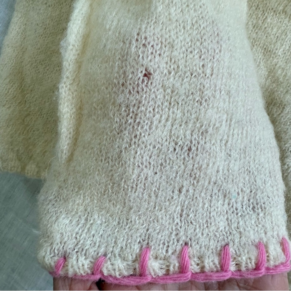 La Fetiche Wool Contrast Stitch Sweater - Picture 7 of 10